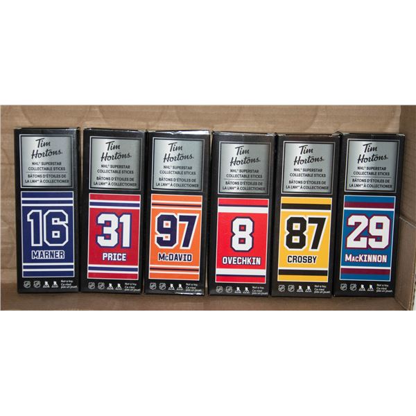 COMPLETE SET OF TIM HORTONS HOCKEY STICKS