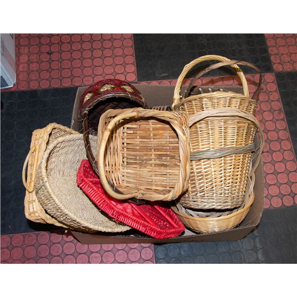 12 ASSORTED BASKETS