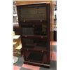 Image 1 : FOUR LEVEL GLASS FRONT SOLICITOR BOOKCASE