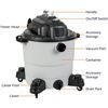 Image 6 : NEW AMAZON BASICS 12 GALLON 5HP WET/DRY VACUUM