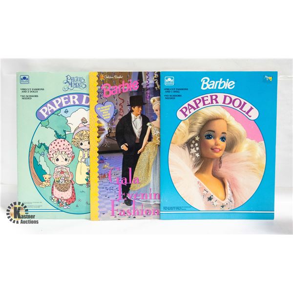 VINTAGE 3 GOLD BOOKS PAPERDOLLS