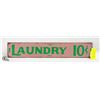 Image 1 : VINTAGE METAL SIGN LAUNDRY 10 CENTS