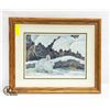 Image 1 : VINTAGE 1989 FRAMED LITHOGRAPH ARTIST