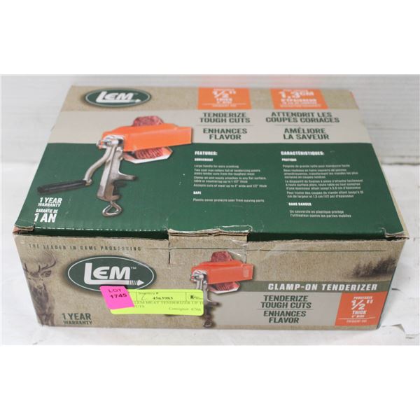 NEW LEM MEAT TENDERIZER UP TO 1/2 IN CUTS
