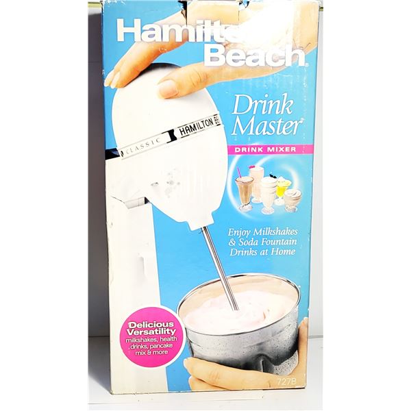 NEW IN ORIGINAL BOX, HAMILTON BEACH DRINK MAST