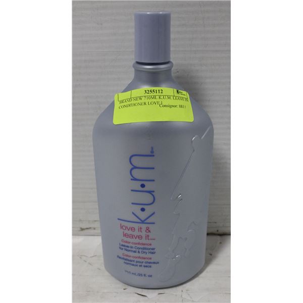 BRAND NEW 710ML K.U.M. LEAVE IN CONDITIONER LOVE I
