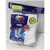 Image 1 : WHITE CREW SOCKS 6-12 SIZE 6-PACK FRUIT OF