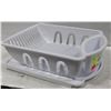 Image 1 : NEW STERILITE 2PC DELUXE DISH DRYER/SINK SET WHITE