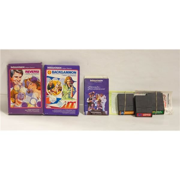 LOT OF 5 INTELLIVISION VIDEO GAMES SOME IN