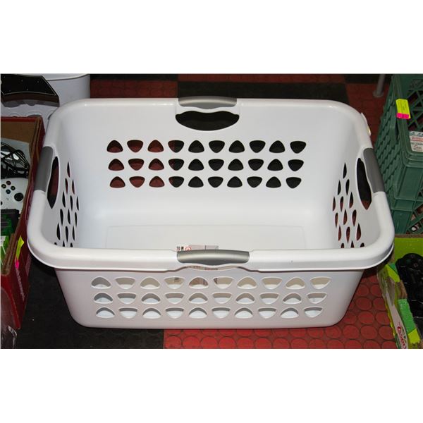 NEW STERILITE 71 LITRE ULTRA LAUNDRY BASKET WHITE