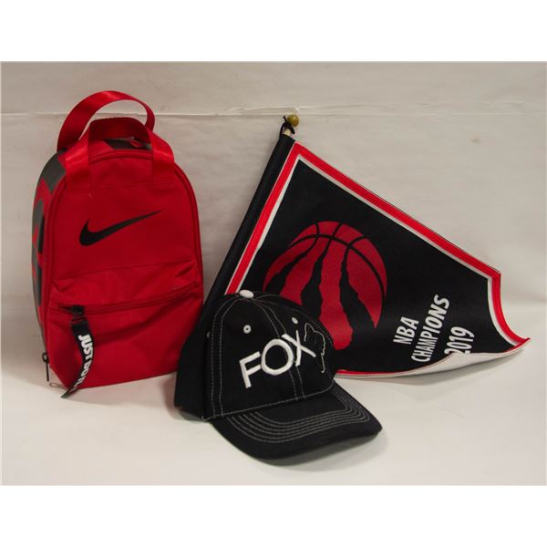 NIKE SMALL BACKPACK SOLD WITH RAPTORS FLAG AND FOX