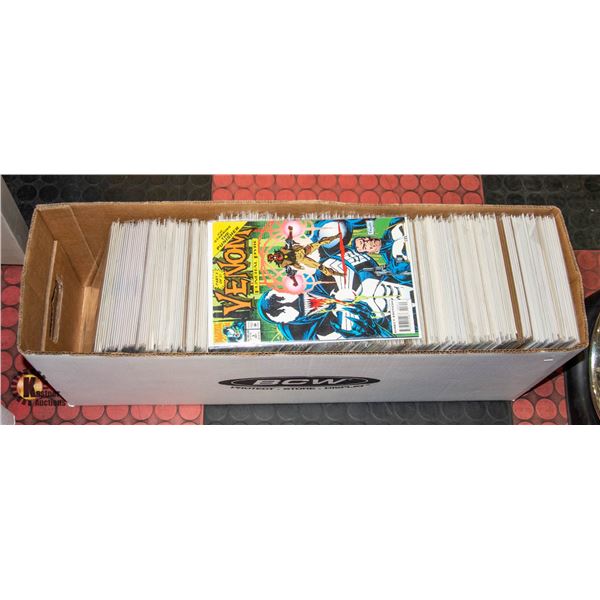 LONG BOX OF COMICS MARVEL DC
