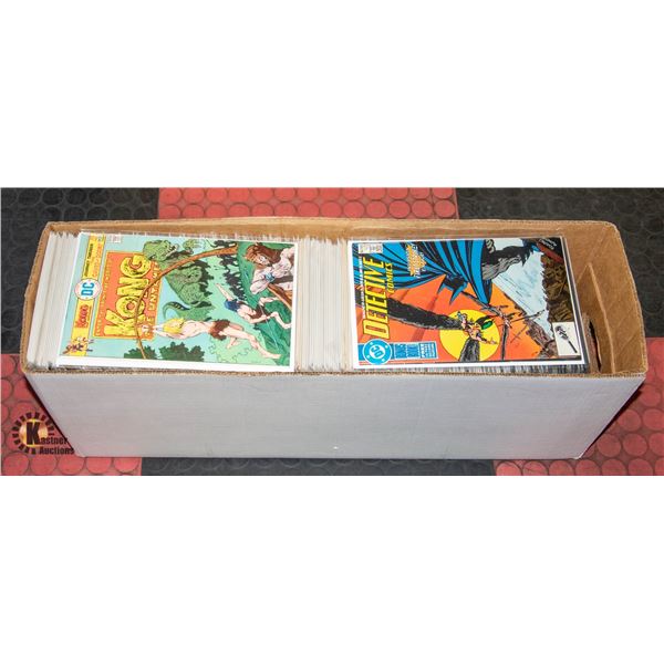 LONG BOX OF COMICS MARVEL DC