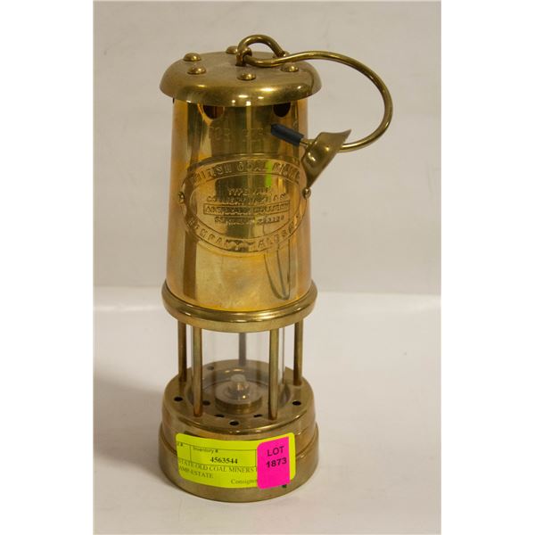 ESTATE OLD COAL MINERS BRASS LAMP-ESTATE
