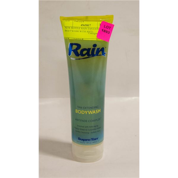NEW BOTTLE RAIN TAN EXTENDING BODYWASH WITH ANTI-