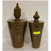 Image 1 : 2 DECORATIVE CANISTER LOT. TALLEST IS 18"
