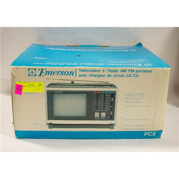 NEW EMERSON COLOR TV WITH AM/PM