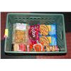 Image 1 : NON-PERISHABLE FOOD PRODUCTS IN A MILK CRATE