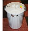 Image 1 : NEW STERILITE UTILITY GARBAGE CAN W/ LID WHITE