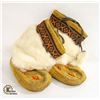 Image 1 : NATIVE AMERICAN BEADED MUKLUKS 10.5" SOLE