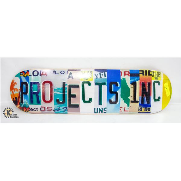 NEW SOLID WOOD CUSTOM SKATE BOARD - READY