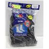 Image 1 : BLACK CREW SOCKS 12-16 SIZE 6-PACK FRUIT OF