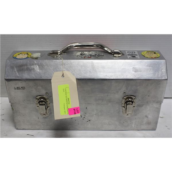 VINTAGE ALUMINUM LUNCH KIT L. MAY
