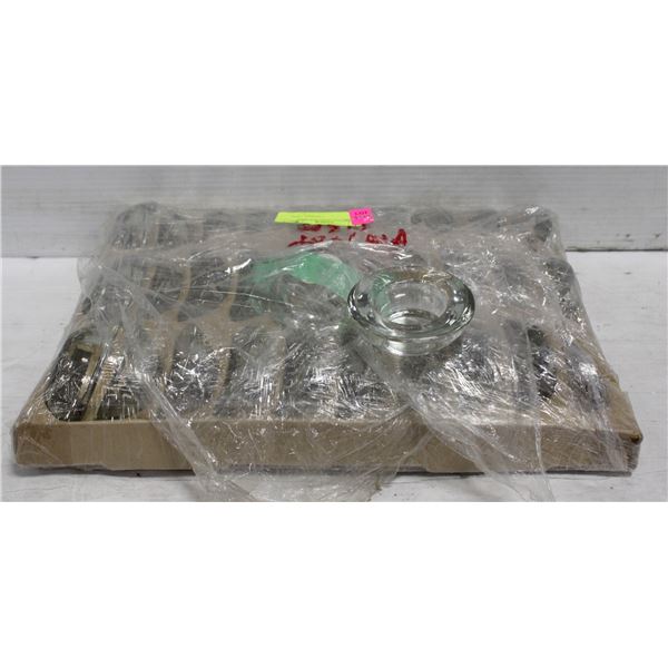 30 GLASS TEA LIGHT HOLDERS