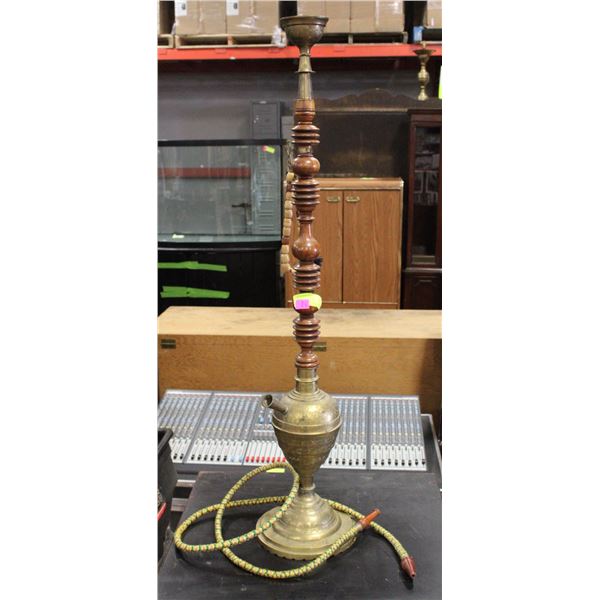 BRASS HOOKAH PIPE