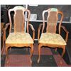 Image 1 : PAIR OF VINTAGE WOOD CANE BACK DINNING CHAIRS