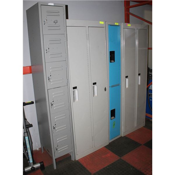 LARGE LOT OF ASSORTED LOCKERS