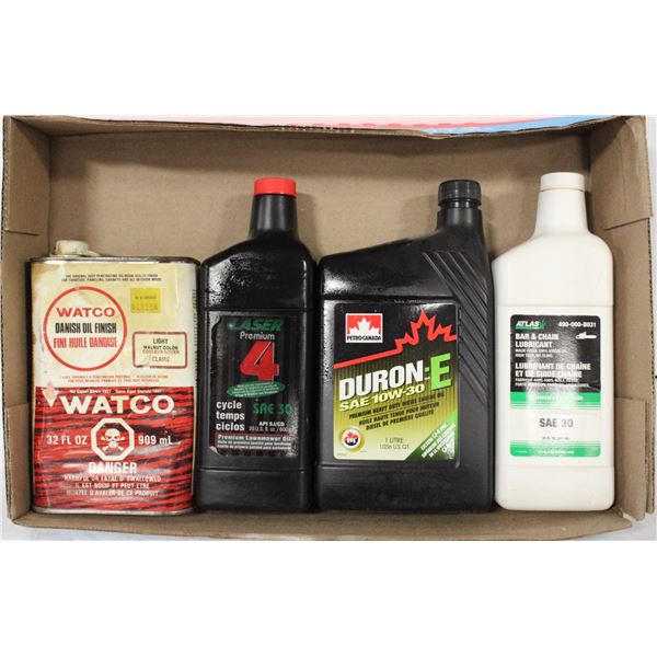 FLAT WITH VARIOUS OILS FULL AND PARTIALS