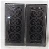 Image 1 : 2 DECOR GRATES 4X10 INCHES LOW PROFILE FLOOR