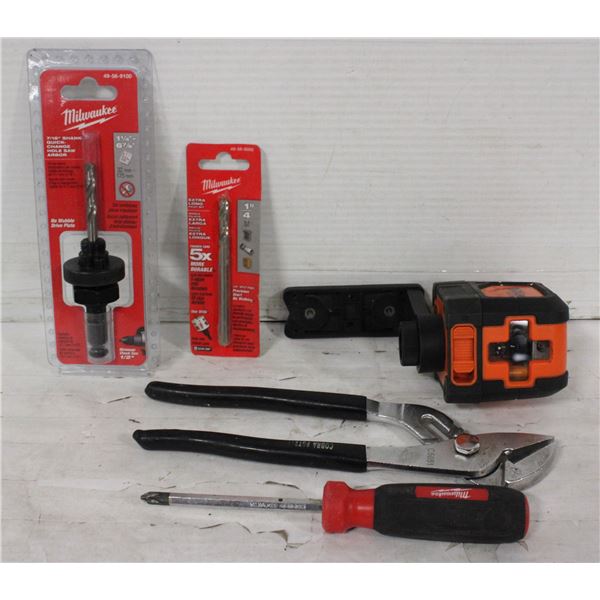 TOOLS INCLUDING LASER LEVEL