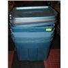Image 1 : LOT OF RUBBERMAID CONTAINERS & LIDS