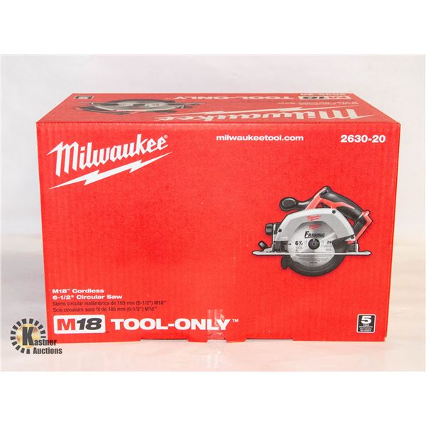 NEW MILWAUKEE M18 CORDLESS 6 1/2" CIRCULAR SAW