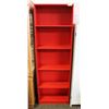 Image 1 : RED SHELVING UNIT H-71" W-9.5" L-23.5"