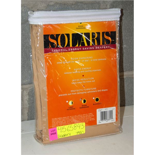 ROOM DARKENING SOLARIS THERMALENERGY SAVING DRAPES
