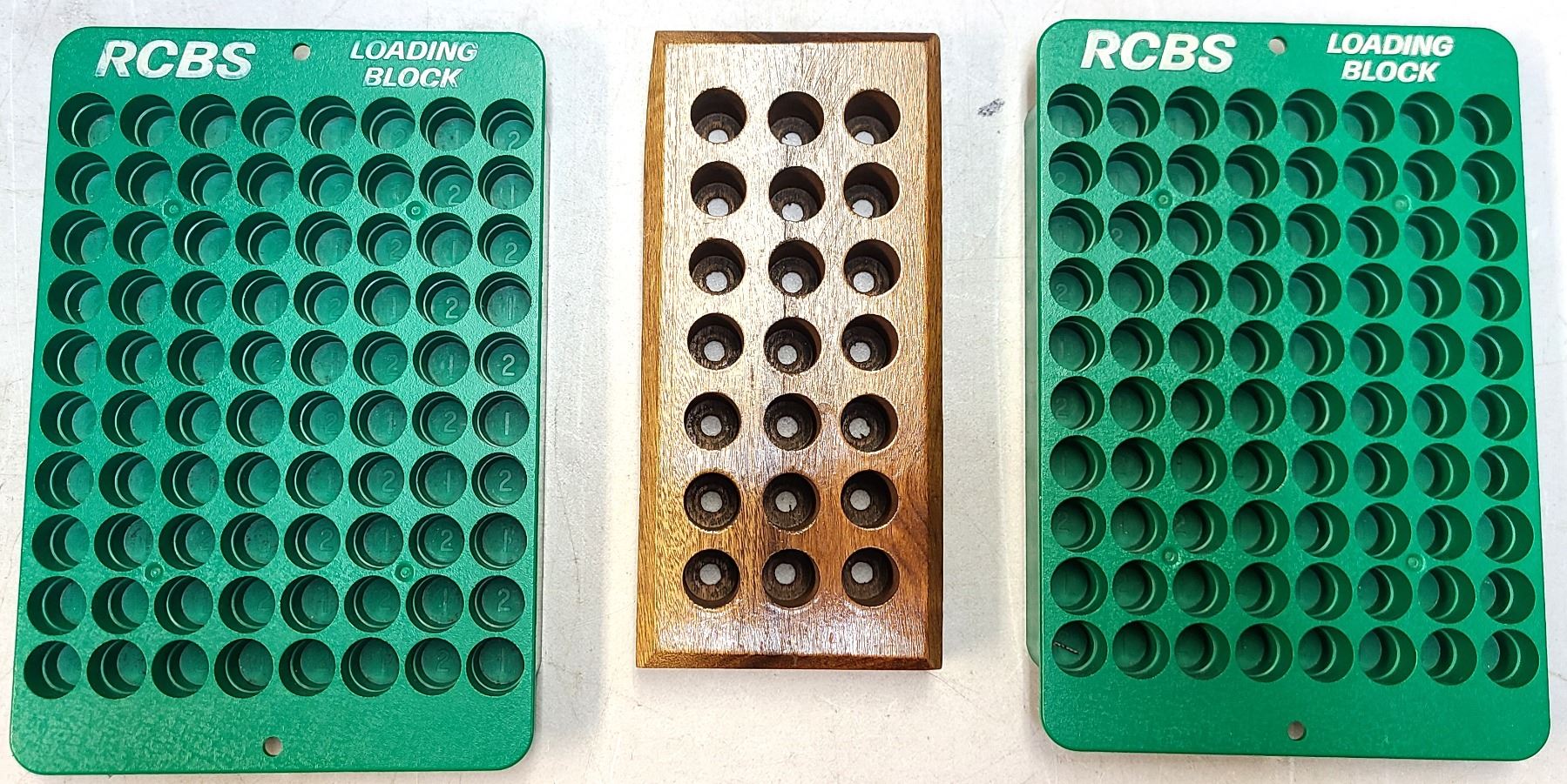 Load Blocks Racing RCBS Loading Blocks x 2 Plus 1 x Wood Block As Shown