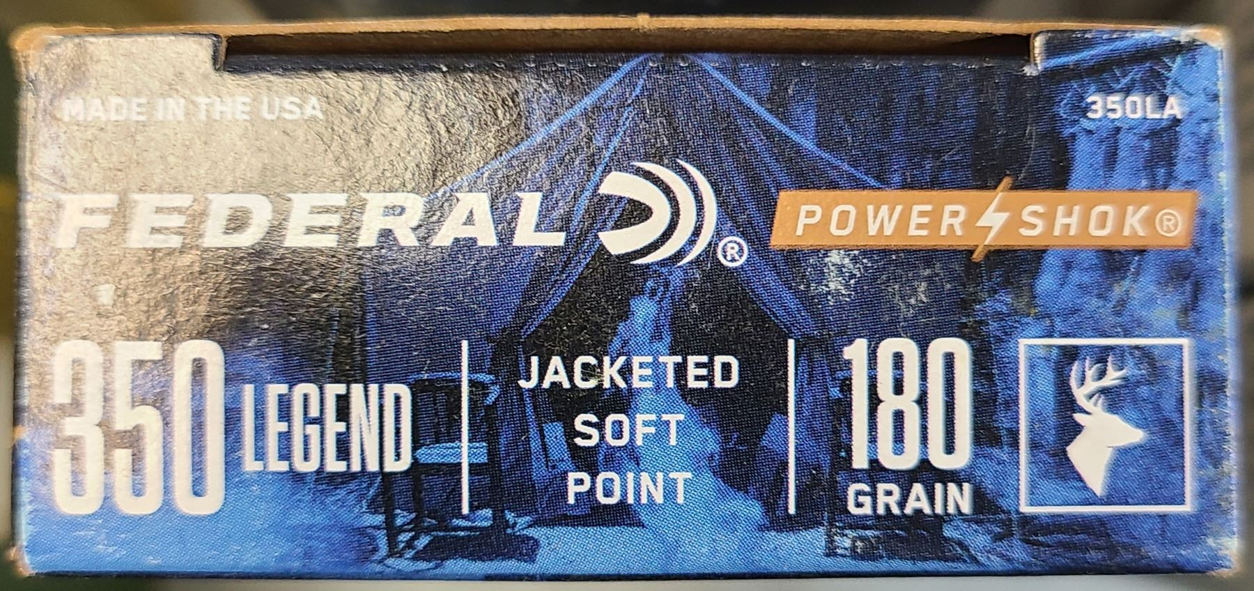 Federal Blue Box 350 Legend Federal Blue Box 180 gr Jacketed Soft Point Ammo - 20 rds
