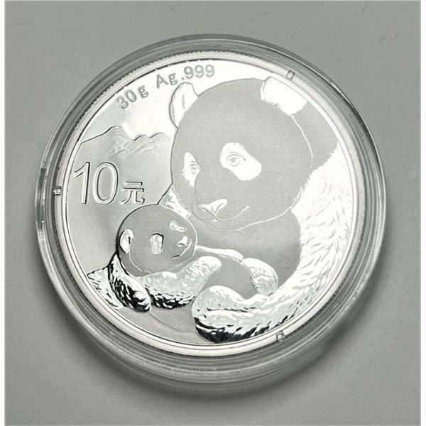 2019 Chinese Panda 1 ozt .999 Silver