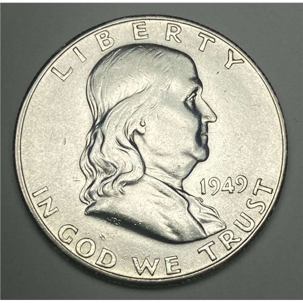 1949-S Franklin Silver Half Dollar MS65