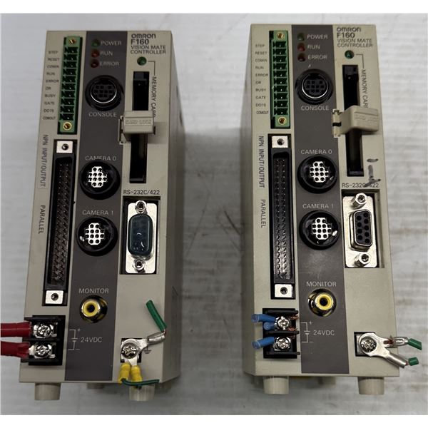 Lot of (2) Omron Controllers / #F160-C10E-2 & #F160-C10E