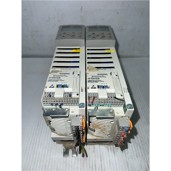 Lot of (2) Lenze #E82EV222 & #E82EV152 Drives
