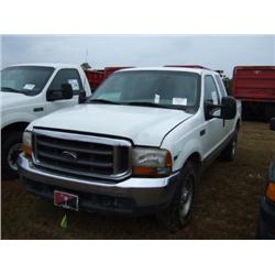 1999 FORD F250 EXTENDED CAB PICKUP
