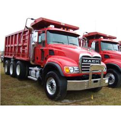 2007 MACK CV713 GRANITE TRI-AXLE DUMP