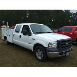 2005 FORD F250 CREW CAB SUPER DUTY MECHANICS TRUCK