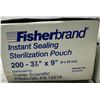 Image 3 : Lot of (4) Boxes Fisherbrand Instant Sealing Sterilization Pouches 3-1/2" x 9"