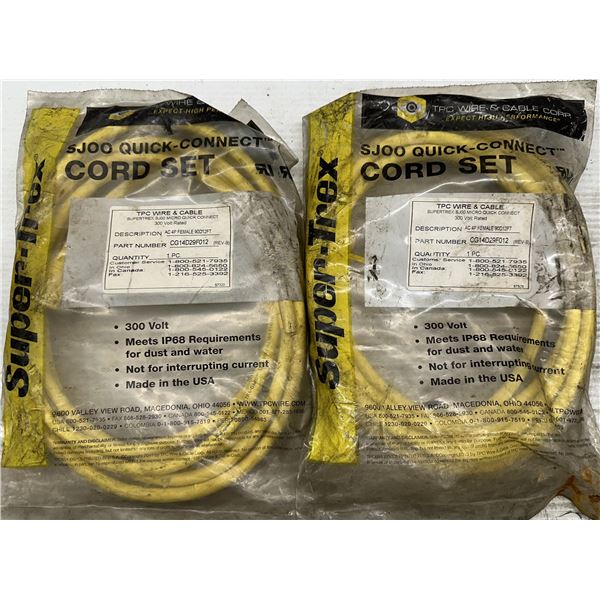 (2) TPC Wire & Cable #CG14D29F012 Super-Trex Mini Quick-Connects