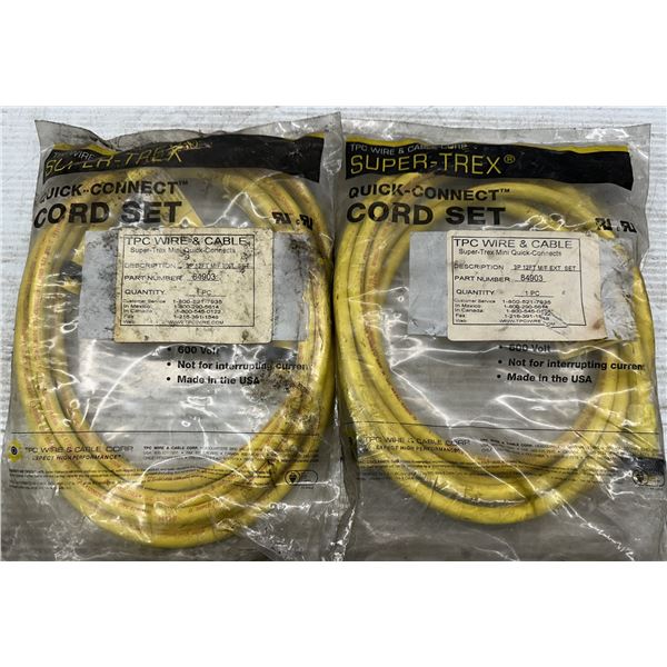 (2) TPC Wire & Cable #84903 Super-Trex Mini Quick-Connects